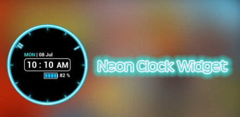 Neon-Clock-Widget