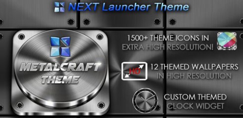 Next-Launcher-Theme-Metalcraft