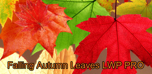 دانلود والپیپر پاییر Falling Autumn Leaves LWP PRO برای اندروید