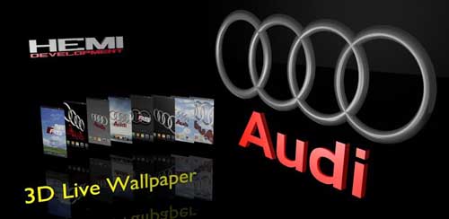 لایووالپیر بسیار شیک برای اندروید – ۳D AUDI Logo HD Live Wallpaper
