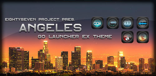 لانچر بسیار زیبا Angeles GO LauncherEX Theme برای اندروید