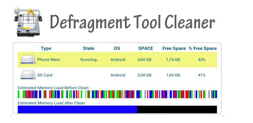 نرم افزاری برای مدیریت فضای گوشی در اندروید – Defragment Tool Cleaner