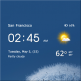 دانلود نرم افزار پیش بینی وضعیت آب و هوا برای اندروید – Transparent clock & weather v0.84.40